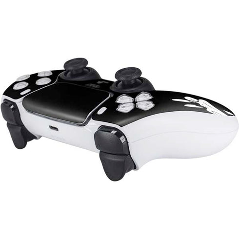 Looney Tunes Daffy Duck Plain Black and White PS5 Controller Skin