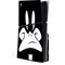 Looney Tunes Daffy Duck Plain Black and White PS5 Slim Disk Console Skin