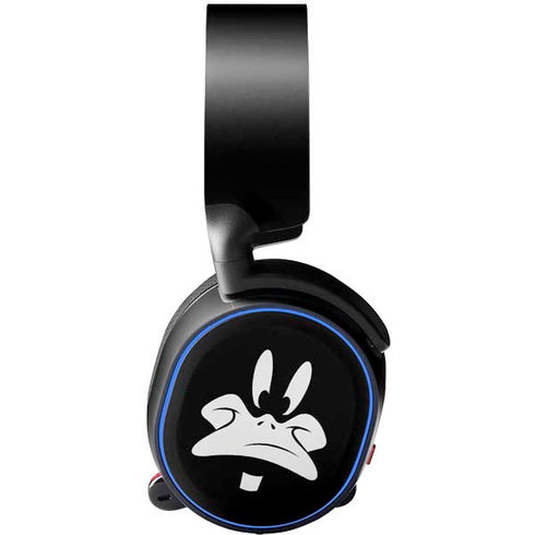 Looney Tunes Daffy Duck Plain Black and White SteelSeries Arctis 3 Skin