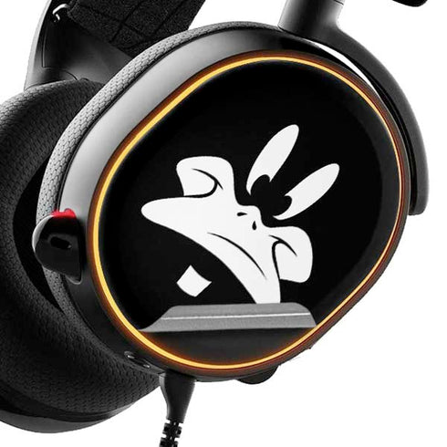 Looney Tunes Daffy Duck Plain Black and White SteelSeries Arctis 5 Skin