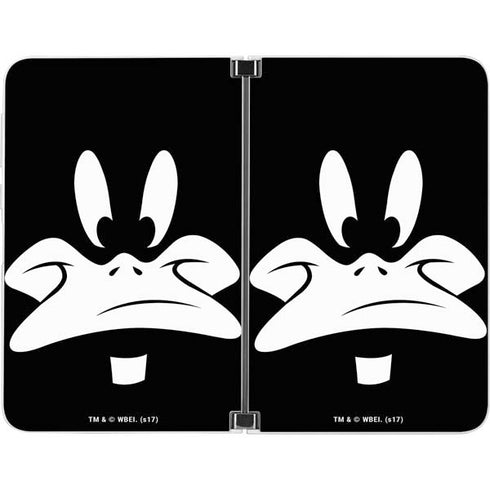 Looney Tunes Daffy Duck Plain Black and White Surface Duo Skin