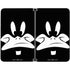 Looney Tunes Daffy Duck Plain Black and White Surface Duo Skin