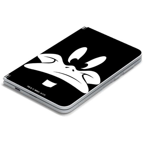 Looney Tunes Daffy Duck Plain Black and White Surface Duo Skin