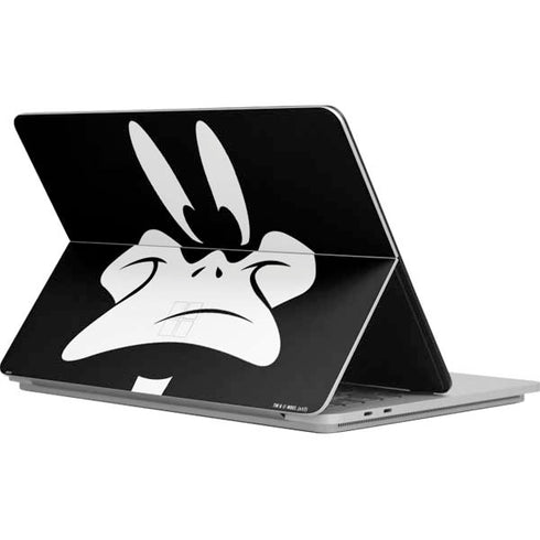 Looney Tunes Daffy Duck Plain Black and White Surface Laptop Studio Skin