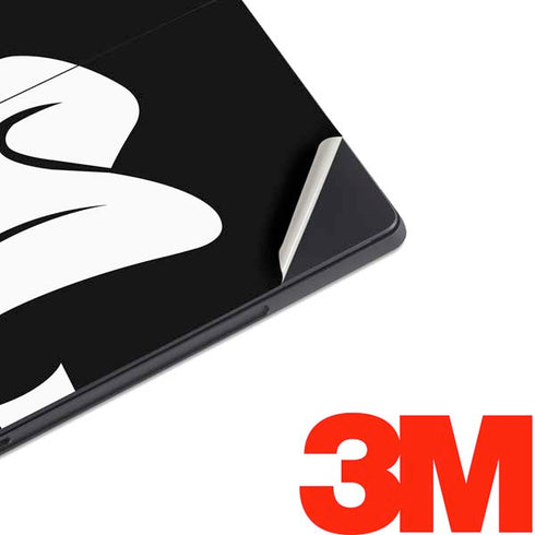 Looney Tunes Daffy Duck Plain Black and White Surface Pro 7 Skin