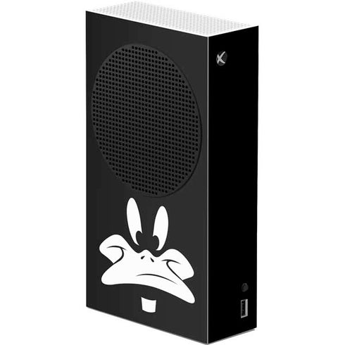 Looney Tunes Daffy Duck Plain Black and White Xbox Series S Console Skin