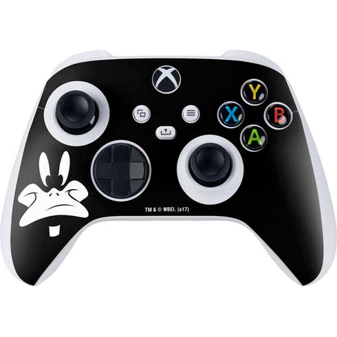 Looney Tunes Daffy Duck Plain Black and White Xbox Series S Controller Skin