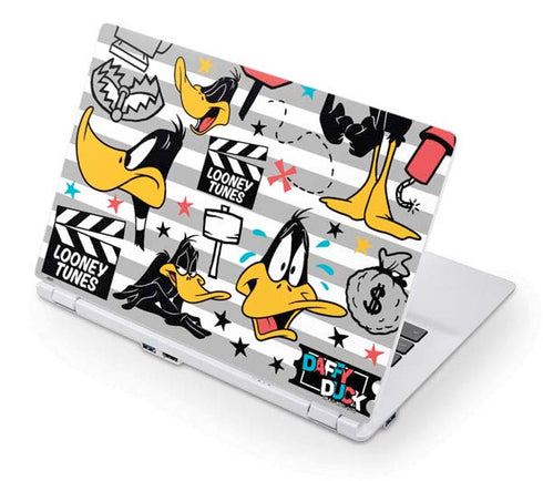 Looney Tunes Daffy Duck Striped Patches Acer Chromebook Skin