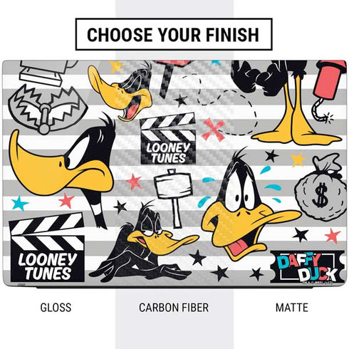 Looney Tunes Daffy Duck Striped Patches Dell Vostro Skin