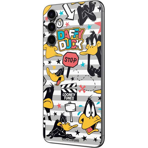 Looney Tunes Daffy Duck Striped Patches Galaxy A14 5G Skin