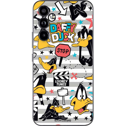 Looney Tunes Daffy Duck Striped Patches Galaxy A54 5G Skin