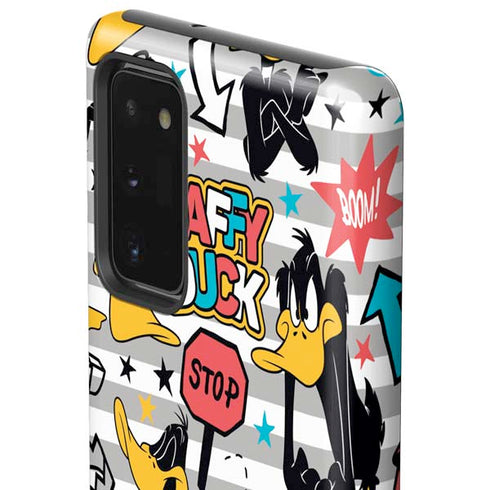 Looney Tunes Daffy Duck Striped Patches Galaxy Note20 5G Pro Case