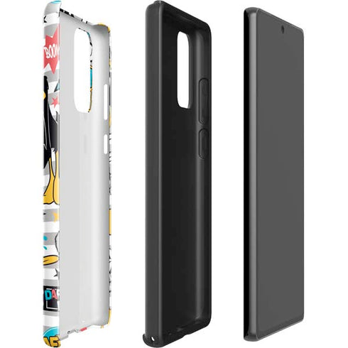 Looney Tunes Daffy Duck Striped Patches Galaxy Note20 5G Pro Case