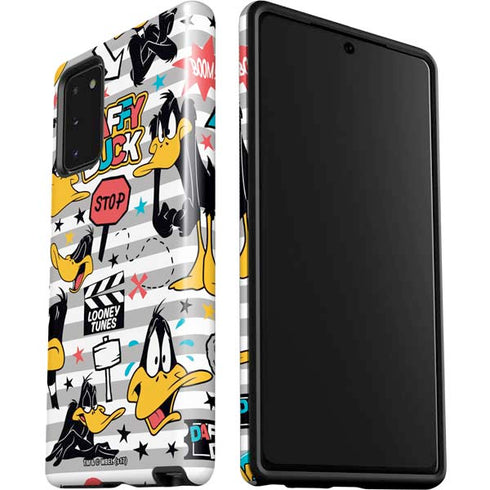 Looney Tunes Daffy Duck Striped Patches Galaxy Note20 5G Pro Case