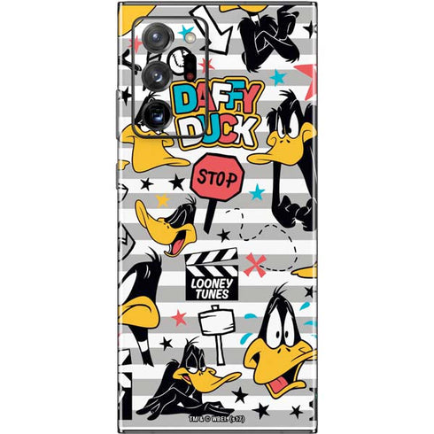 Looney Tunes Daffy Duck Striped Patches Galaxy Note20 Ultra 5G Skin