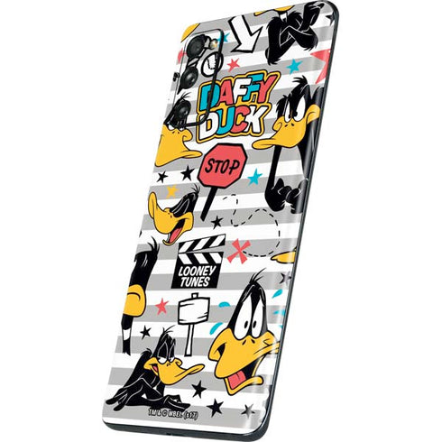 Looney Tunes Daffy Duck Striped Patches Galaxy S20 Fan Edition Skin