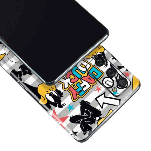 Looney Tunes Daffy Duck Striped Patches Galaxy S20 Fan Edition Skin