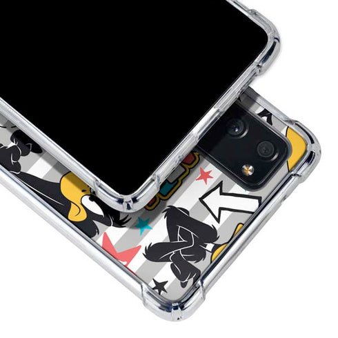 Looney Tunes Daffy Duck Striped Patches Galaxy S20 FE Clear Case