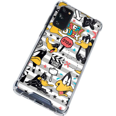 Looney Tunes Daffy Duck Striped Patches Galaxy S20 FE Clear Case