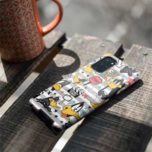 Looney Tunes Daffy Duck Striped Patches Galaxy S20 Plus Pro Case