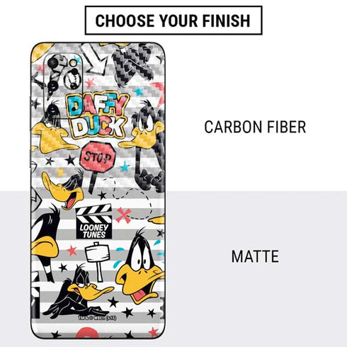 Looney Tunes Daffy Duck Striped Patches Galaxy S20 Plus Skin