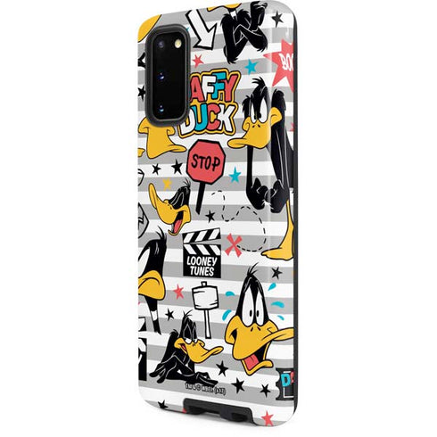 Looney Tunes Daffy Duck Striped Patches Galaxy S20 Pro Case