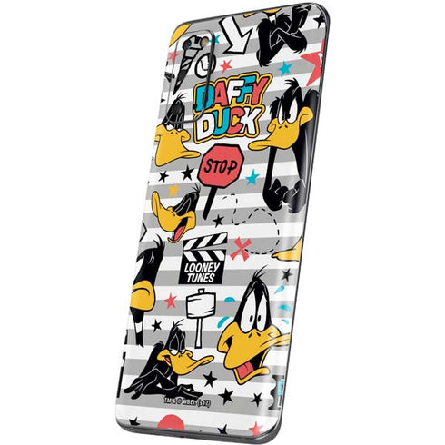 Looney Tunes Daffy Duck Striped Patches Galaxy S20 Skin