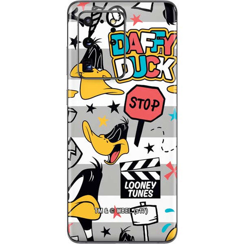 Looney Tunes Daffy Duck Striped Patches Galaxy S20 Ultra 5G Skin
