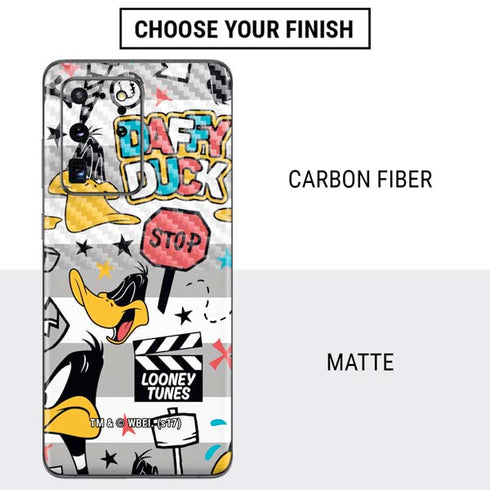 Looney Tunes Daffy Duck Striped Patches Galaxy S20 Ultra 5G Skin
