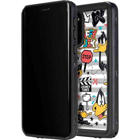Looney Tunes Daffy Duck Striped Patches Galaxy S20 Waterproof Case