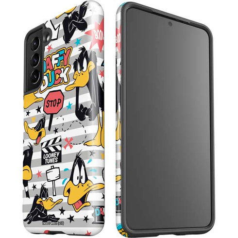 Looney Tunes Daffy Duck Striped Patches Galaxy S21 5G Pro Case