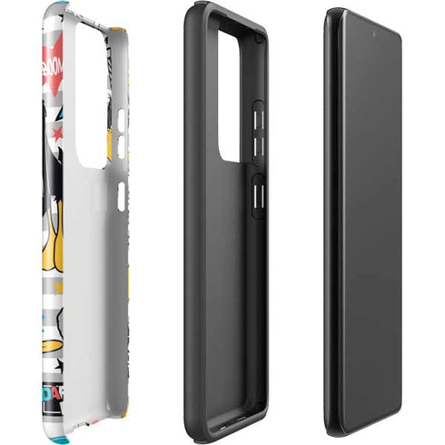 Looney Tunes Daffy Duck Striped Patches Galaxy S21 Ultra 5G Pro Case