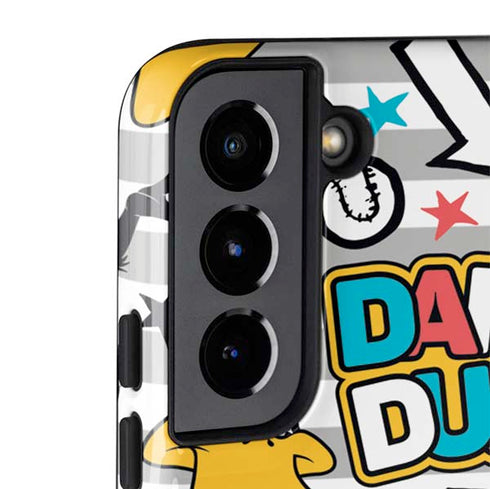 Looney Tunes Daffy Duck Striped Patches Galaxy S22 Plus Pro Case