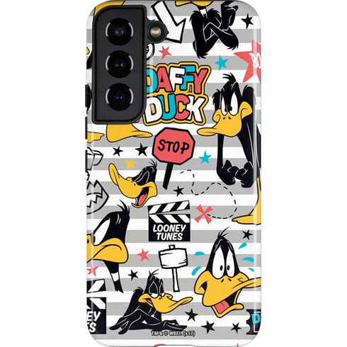 Looney Tunes Daffy Duck Striped Patches Galaxy S22 Pro Case