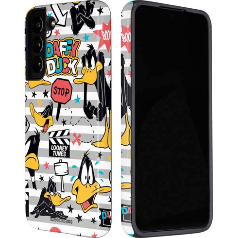 Looney Tunes Daffy Duck Striped Patches Galaxy S22 Pro Case
