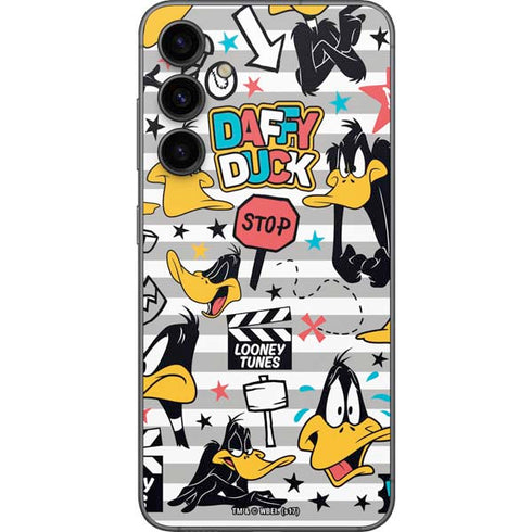 Looney Tunes Daffy Duck Striped Patches Galaxy S23 FE Skin