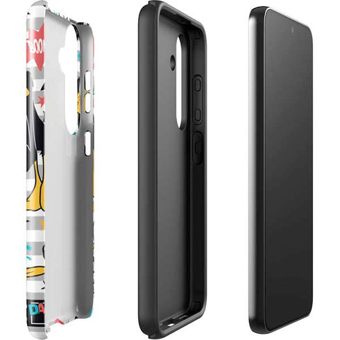 Looney Tunes Daffy Duck Striped Patches Galaxy S24 Plus Impact Case