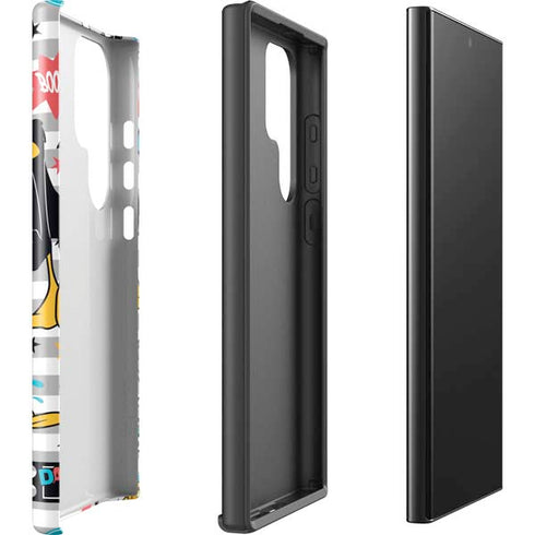 Looney Tunes Daffy Duck Striped Patches Galaxy S24 Ultra Impact Case