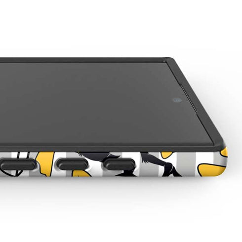 Looney Tunes Daffy Duck Striped Patches Galaxy S24 Ultra Impact Case