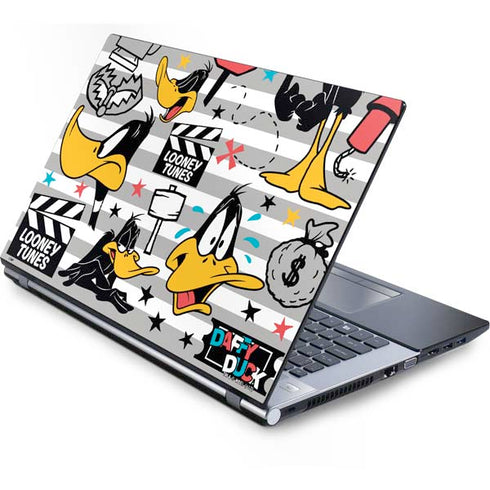 Looney Tunes Daffy Duck Striped Patches Generic Laptop Skin