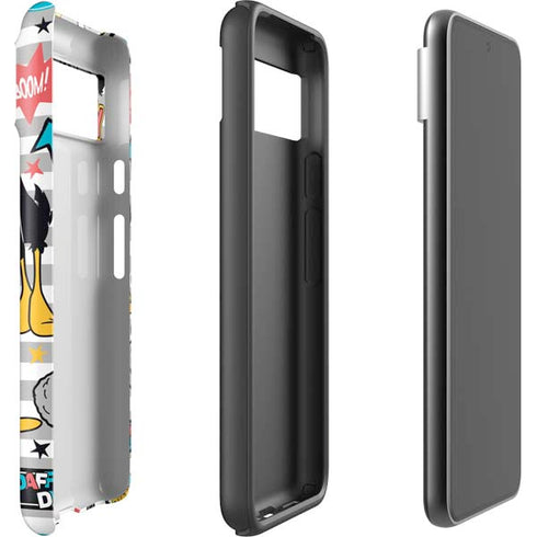 Looney Tunes Daffy Duck Striped Patches Google Pixel 8 Pro Impact Case