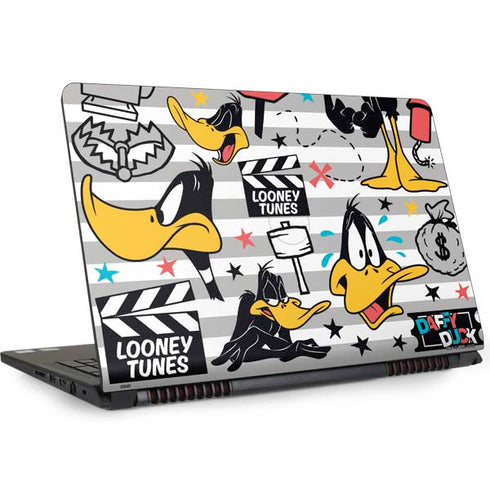 Looney Tunes Daffy Duck Striped Patches Dell Inspiron Skin
