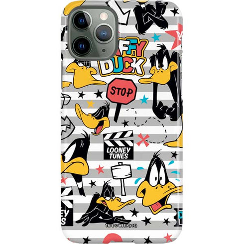 Looney Tunes Daffy Duck Striped Patches iPhone 11 Pro Lite Case