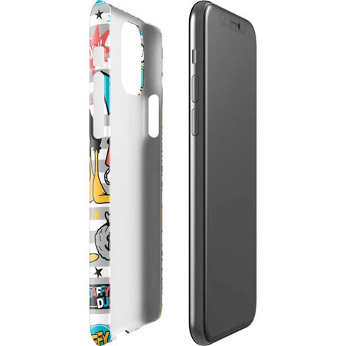 Looney Tunes Daffy Duck Striped Patches iPhone 11 Pro Lite Case
