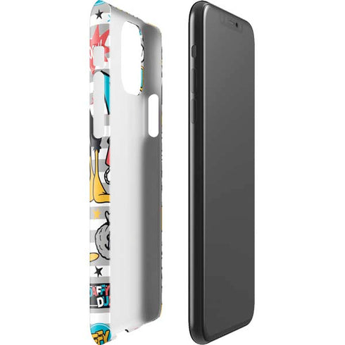 Looney Tunes Daffy Duck Striped Patches iPhone 11 Pro Max Lite Case