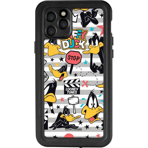 Looney Tunes Daffy Duck Striped Patches iPhone 11 Pro Waterproof Case