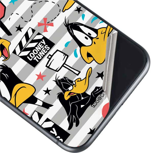 Looney Tunes Daffy Duck Striped Patches iPhone 11 Skin