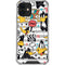 Looney Tunes Daffy Duck Striped Patches iPhone 12 Clear Case
