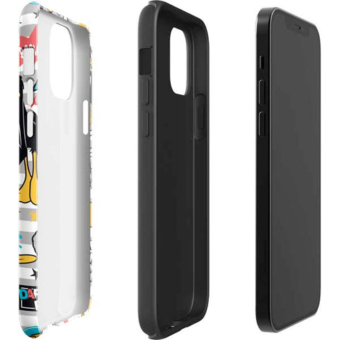 Looney Tunes Daffy Duck Striped Patches iPhone 12 Impact Case