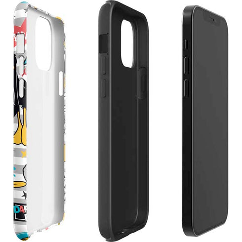 Looney Tunes Daffy Duck Striped Patches iPhone 12 Mini Impact Case